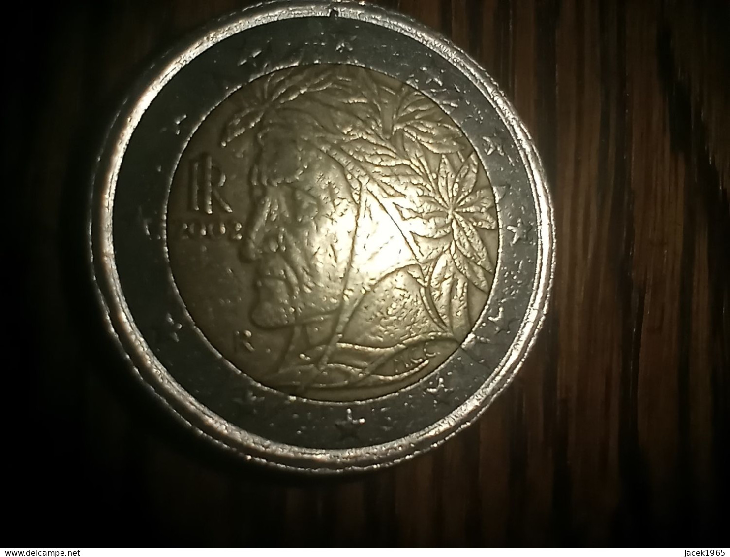 Moneda De 2€ Con Dante Alighieri, Acuñada En Italia 2002 - Italy