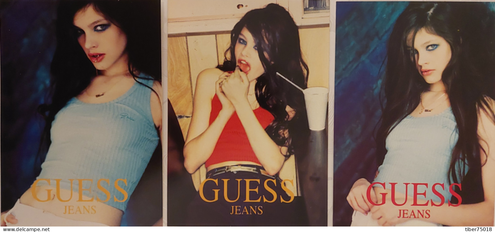 3 Cartes Postales - Guess Jeans (mode - Vêtements) - Mode