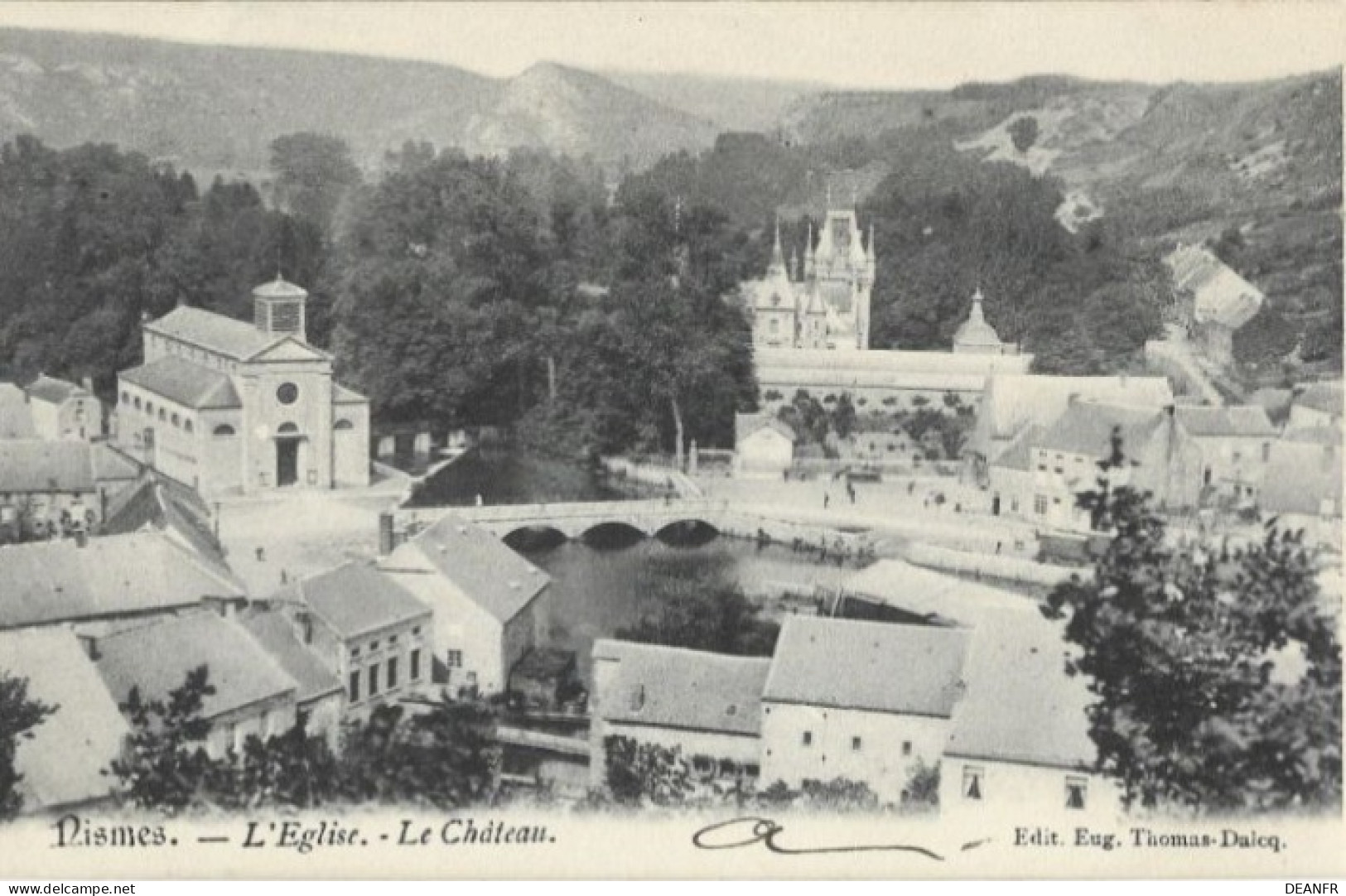 NISMES : L' Eglise. - Le Château..  Carte Impeccable. - Viroinval