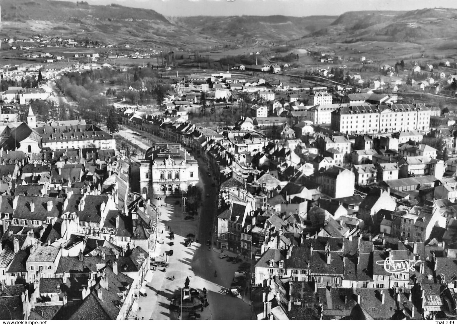 Lons Vue Aérienne Cim 115 73 Théâtre Caserne Stade Salines De Montaigu - Lons Le Saunier