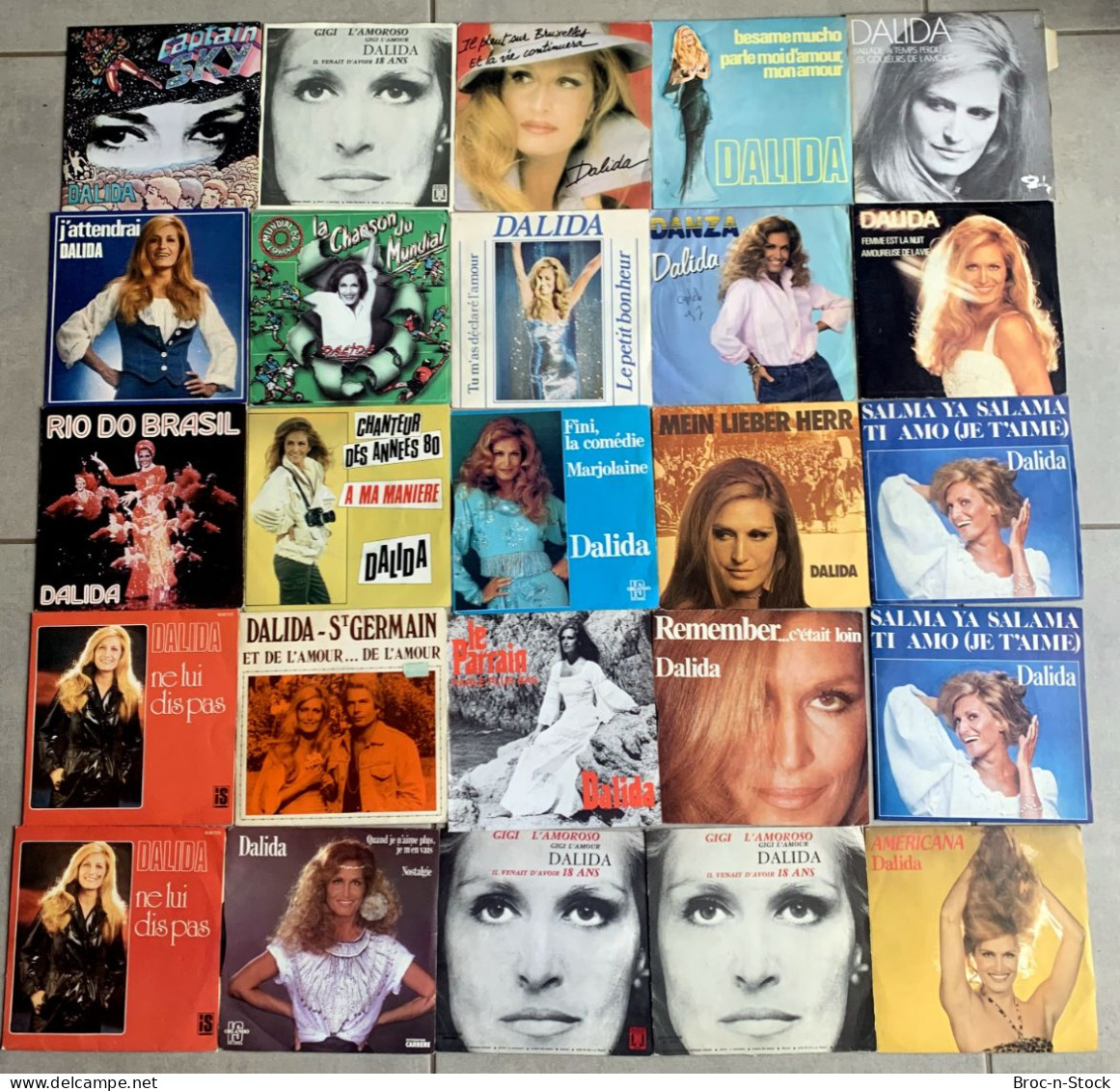 Disques Vinyle 45T Single - Lot 25 Disques De DALIDA--- (doubles) - Disco, Pop