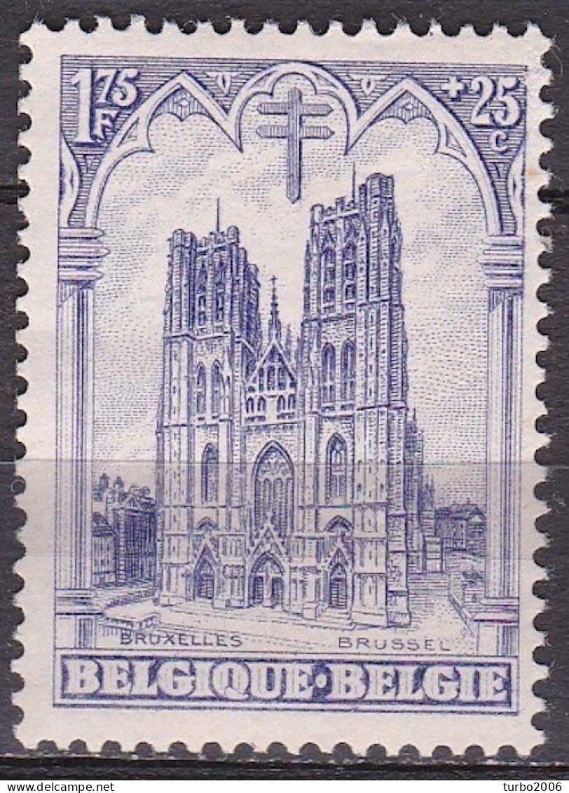 1928 Tuberculoses : Cathedrals St. Gudula Brussels 1,75 + 0,25 Fr. Michel 248 MNH - Unused Stamps