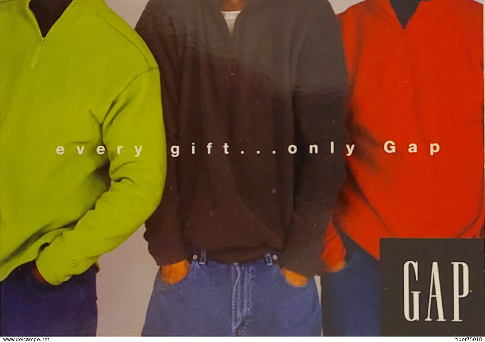 Carte Postale (Tower Records) Every Gift... Only GAP (mode - Vêtements) Men's Pro Fleece Zip-mock - Fashion