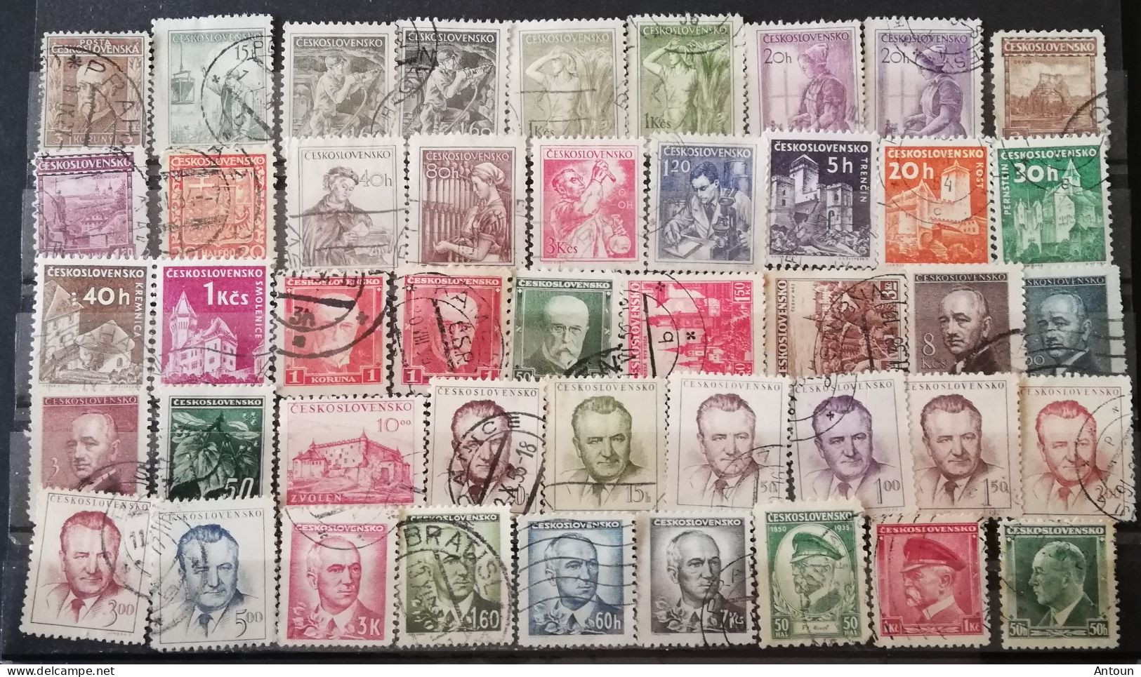 CZECHOSLOVAKIA  USED  COLLECTION - Collections, Lots & Series