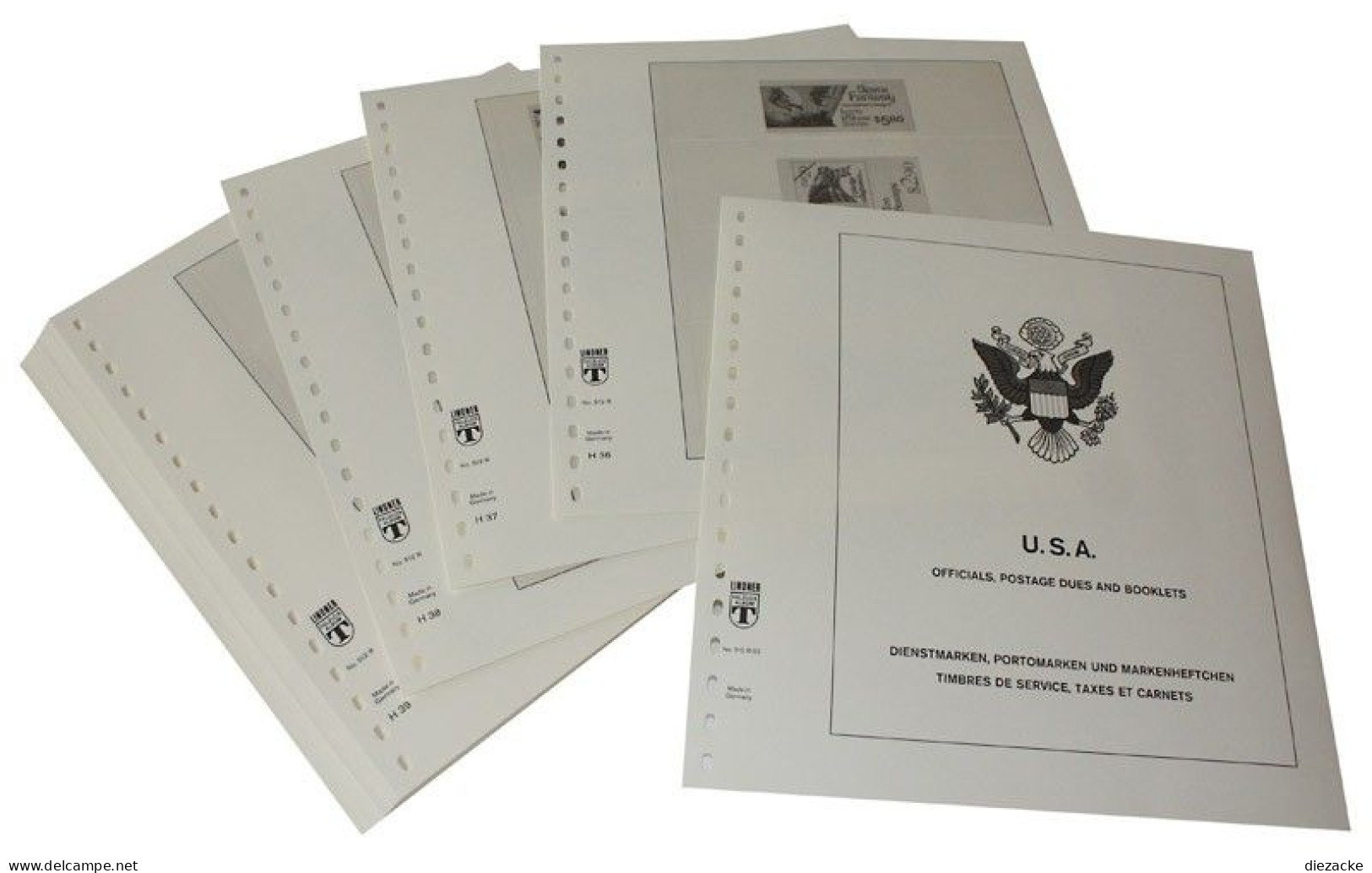 Lindner-T USA /Porto, Markenheft, Automaten 1993-2000 Vordrucke 512R-93 Neuware ( - Pre-printed Pages