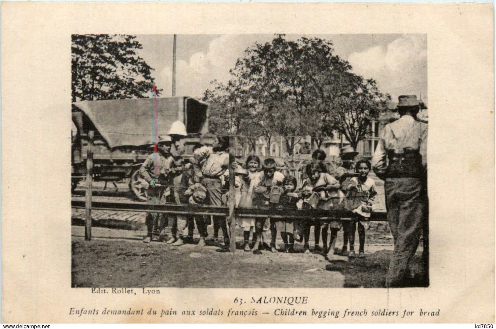 Salonique - Enfants Demandant Du Pain Aux Soldats Francais - Griechenland