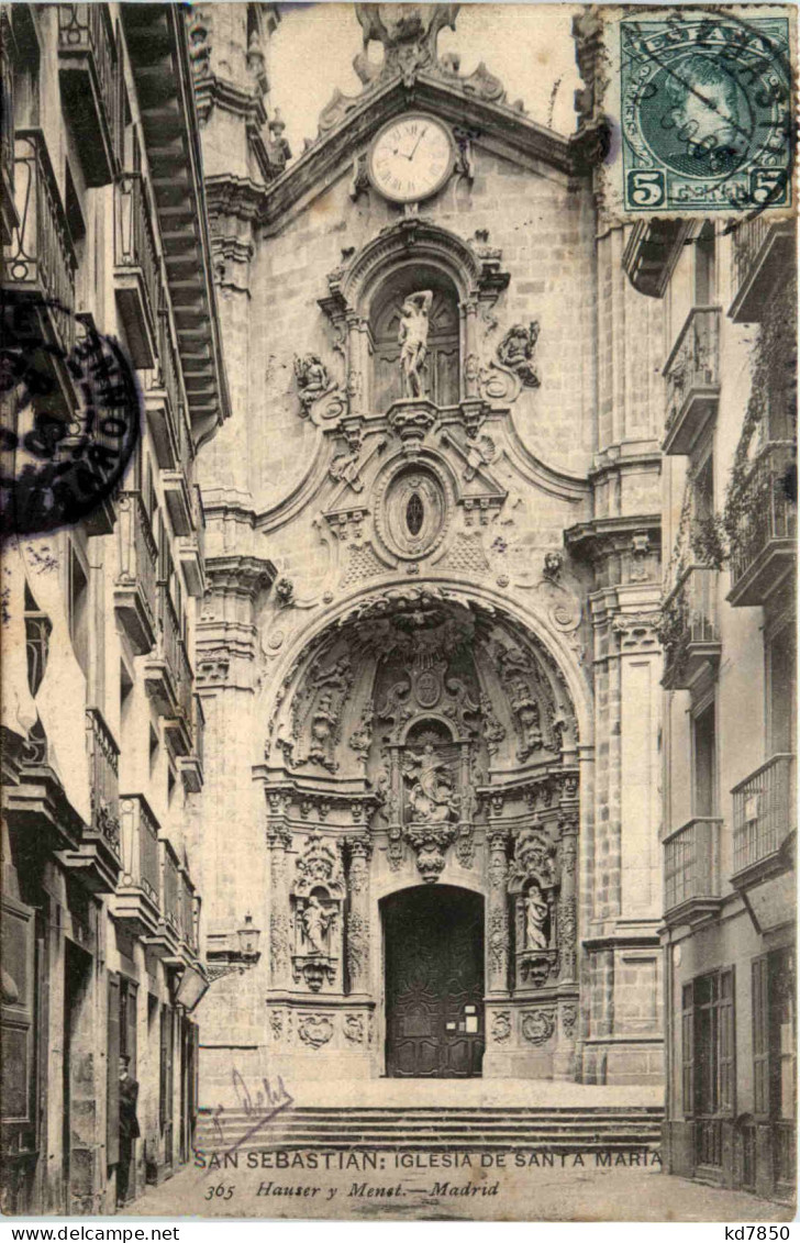 San Sebastian - Iglesia De Santa Maria - Guipúzcoa (San Sebastián)