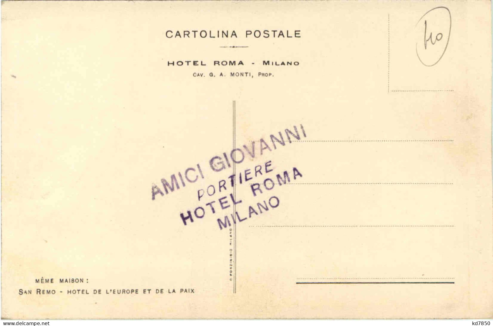 Milano - Hotel Roma - Milano