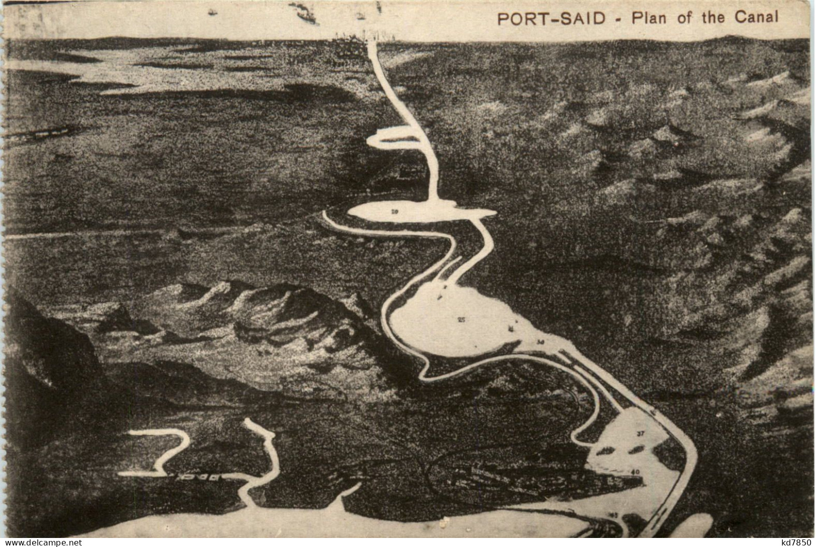 Port Said - Plan Of The Canal - Port Said