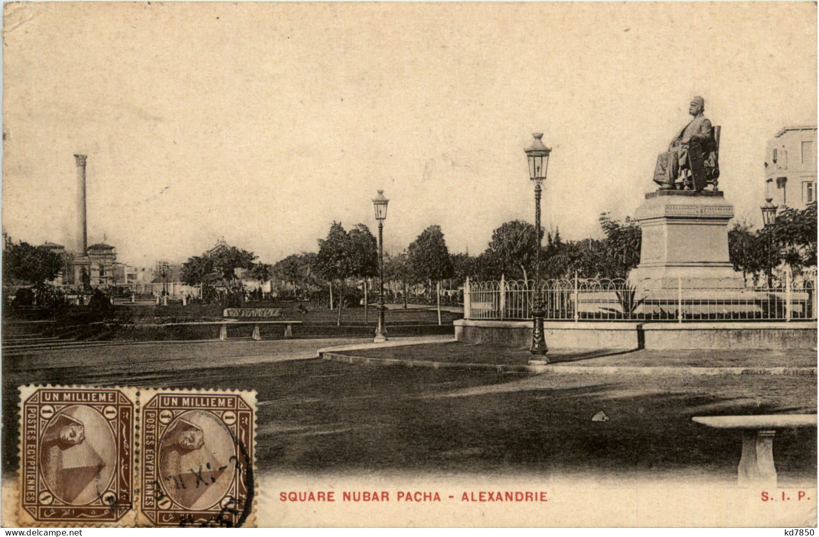 Alexandrie - Square Nubar Pacha - Alexandrie