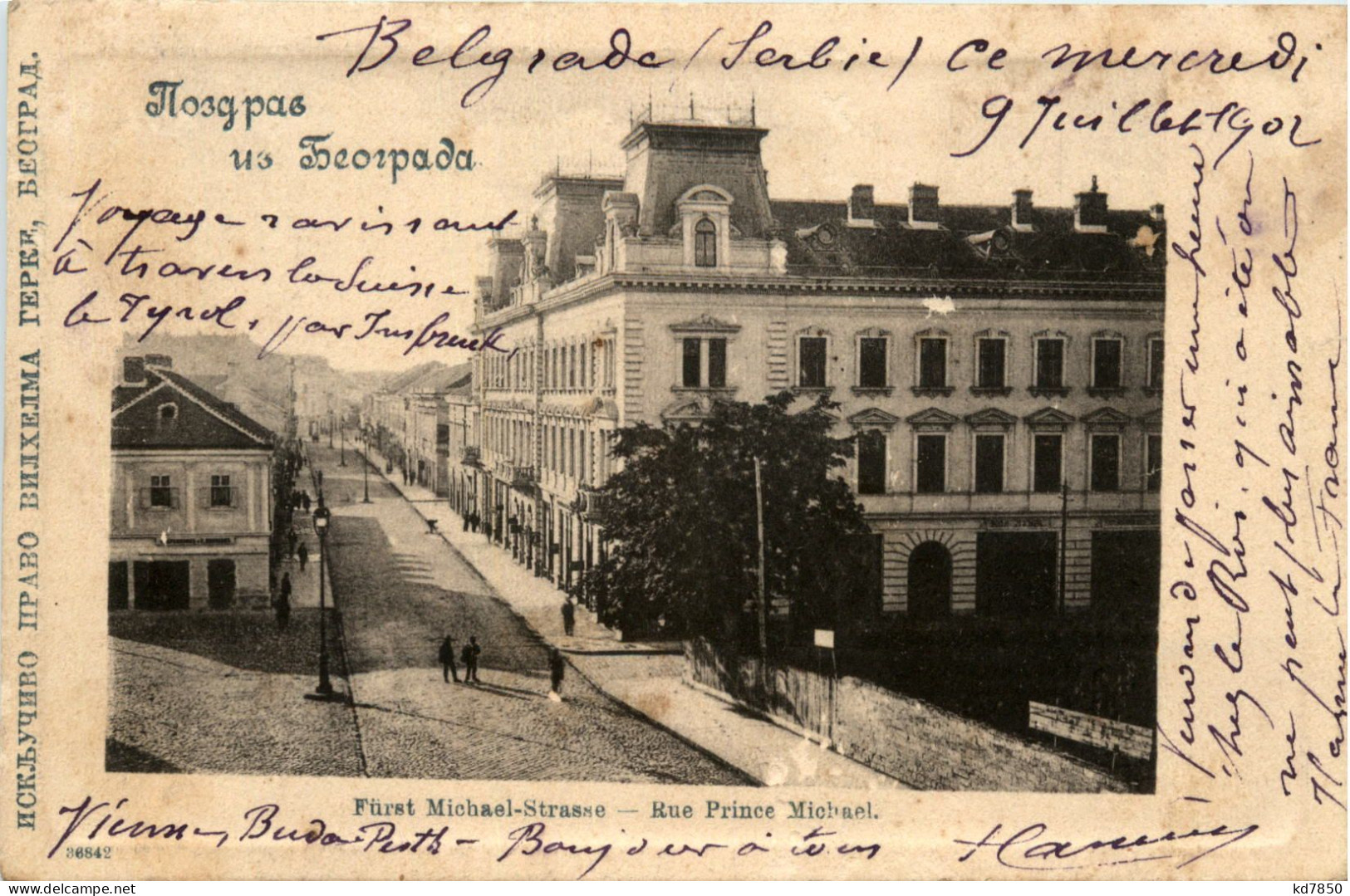 Belgrad - Rue Prince Michael - Serbie