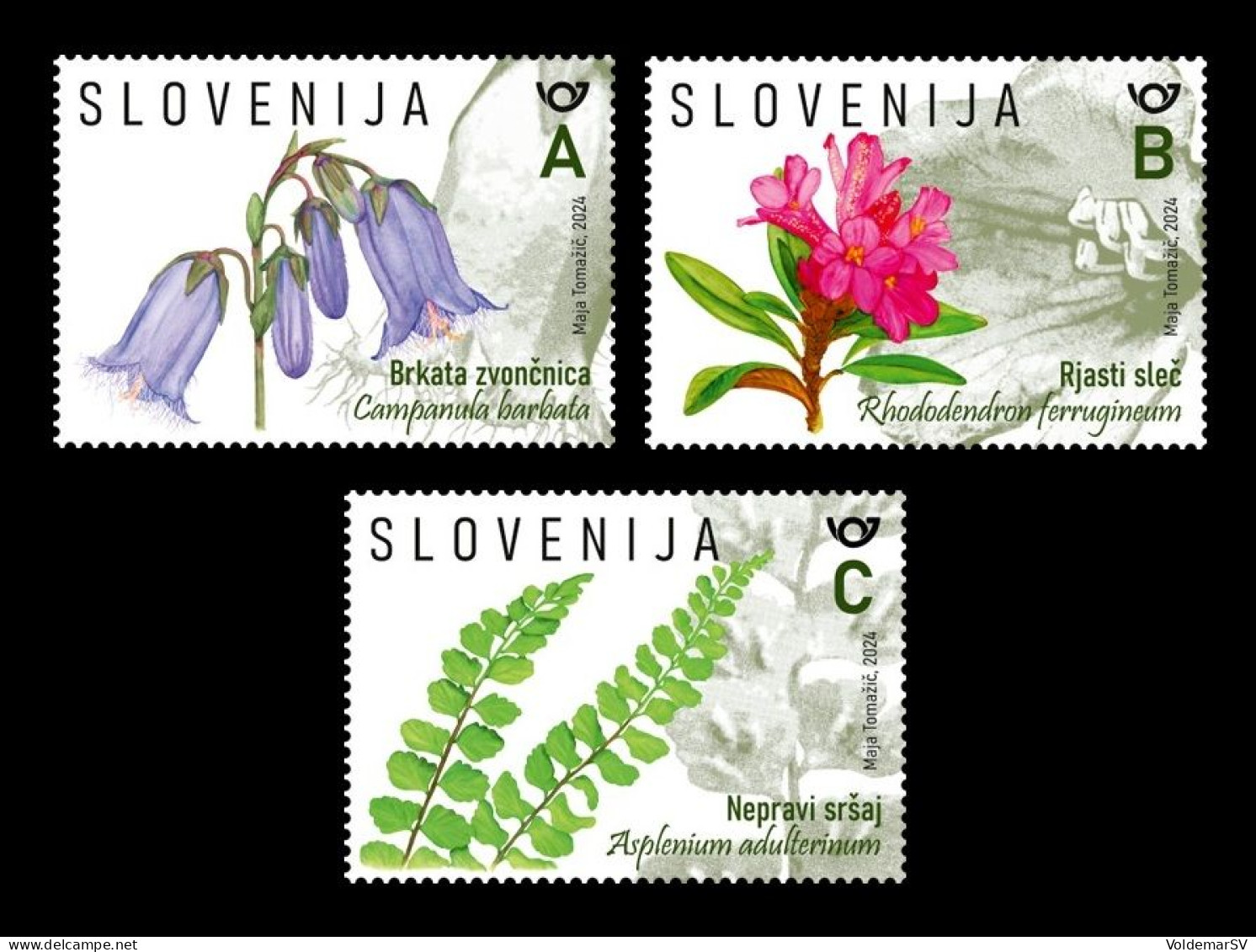 Slovenia 2024 Mih. 1620/22 Flora. Plants Of The Pohorje. Mountain Flowers MNH ** - Slovenië