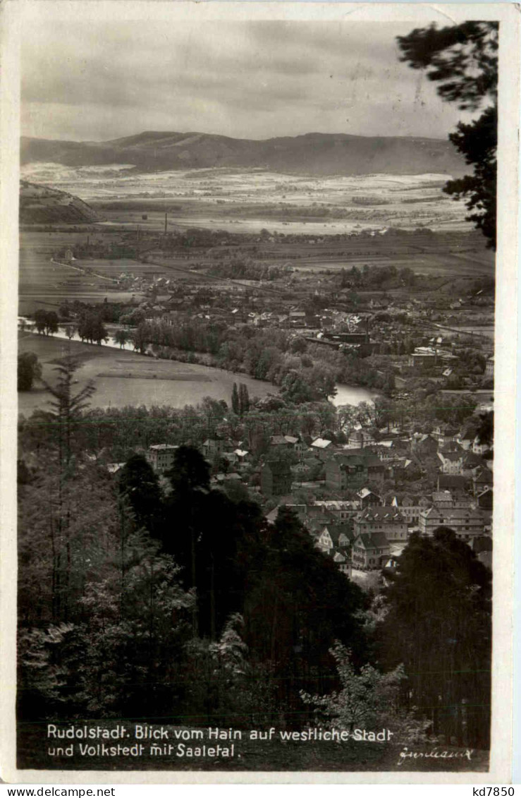 Rudolstadt, Blick Vom Hain Auf Westliche Stadt - Rudolstadt