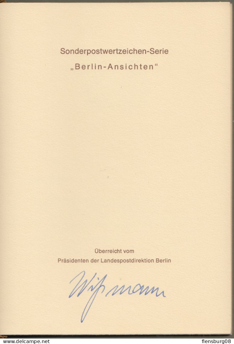 Berlin: Minister Booklet - Ministerbuch - Ministerheft Mi.-Nr. 529-636 ** : " Berliner Ansichten 1980 " - Briefe U. Dokumente