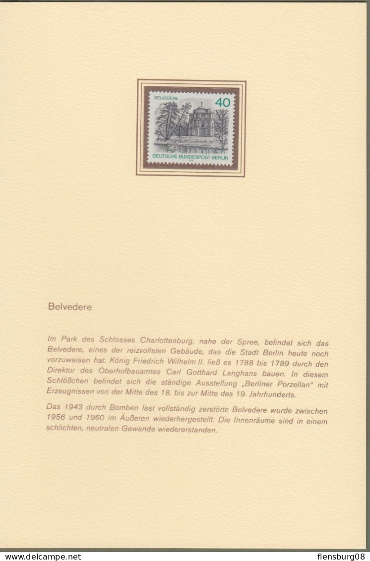 Berlin: minister booklet - Ministerbuch - Ministerheft Mi.-Nr. 529-636 ** : " Berliner Ansichten 1980 "