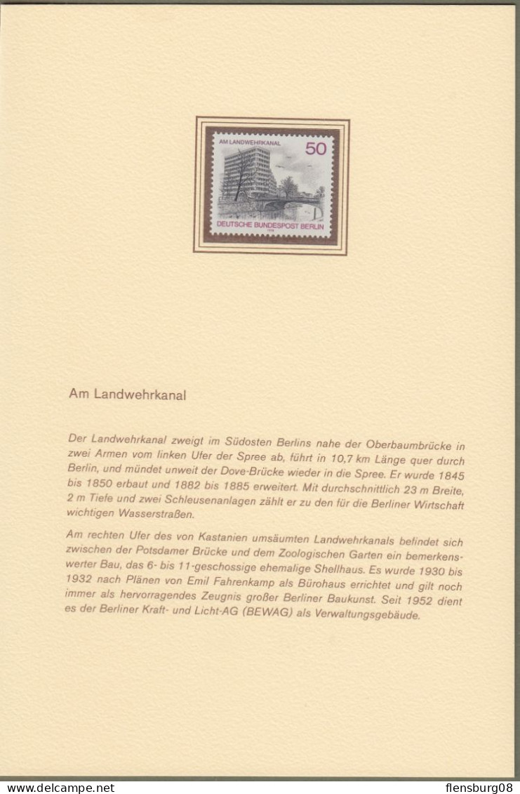 Berlin: minister booklet - Ministerbuch - Ministerheft Mi.-Nr. 529-636 ** : " Berliner Ansichten 1980 "
