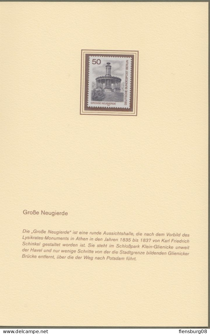 Berlin: minister booklet - Ministerbuch - Ministerheft Mi.-Nr. 529-636 ** : " Berliner Ansichten 1980 "