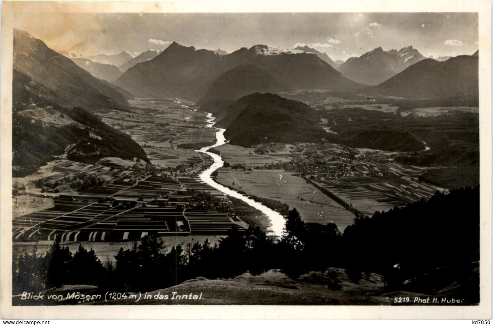 Blick Von Mösern Bei Seefeld Auf Telfs Und Inntal - Telfs