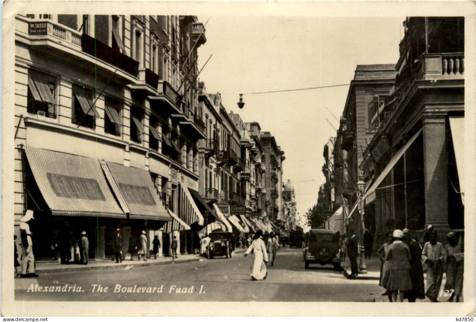 Alexandria - The Boulevard Fuad I - Alexandrie