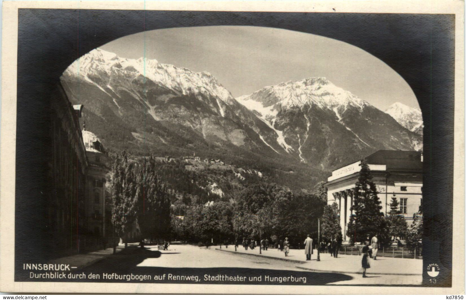Innsbruck, Durchblick Durch Den Hofburgbogen Auf Rennweg - Innsbruck