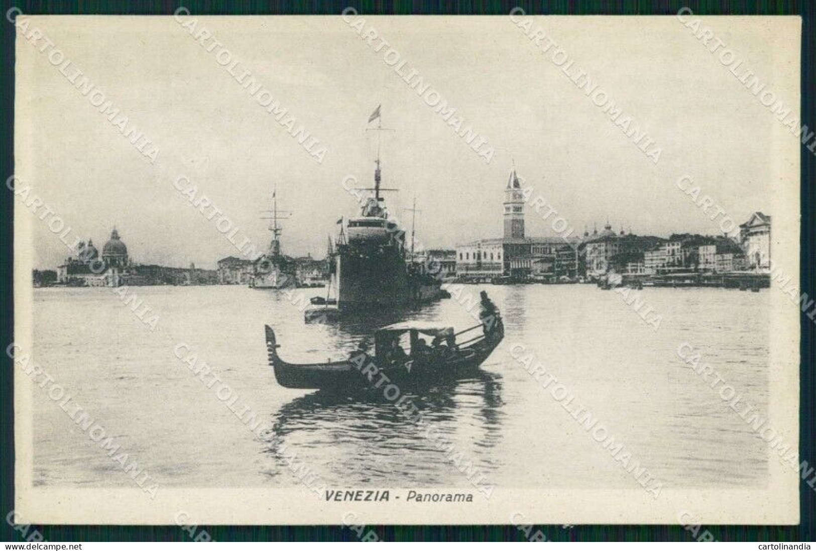 Venezia Città Panorama Barche Nave Gondola Cartolina RT7257 - Venezia (Venice)