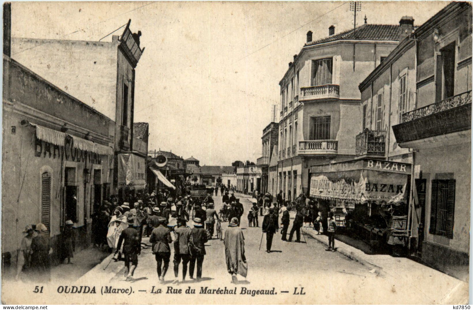 Oudjda - La Rue Du Marechal Bageaud - Other & Unclassified