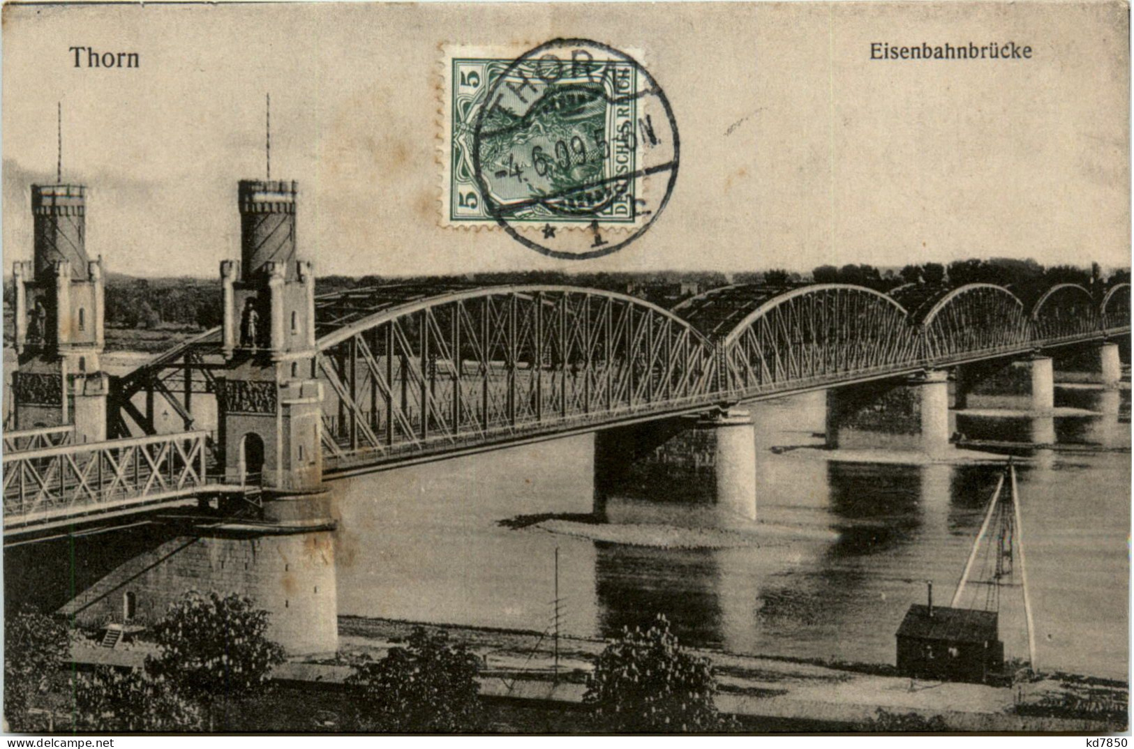 Thorn - Eisenbahnbrücke - Pommern