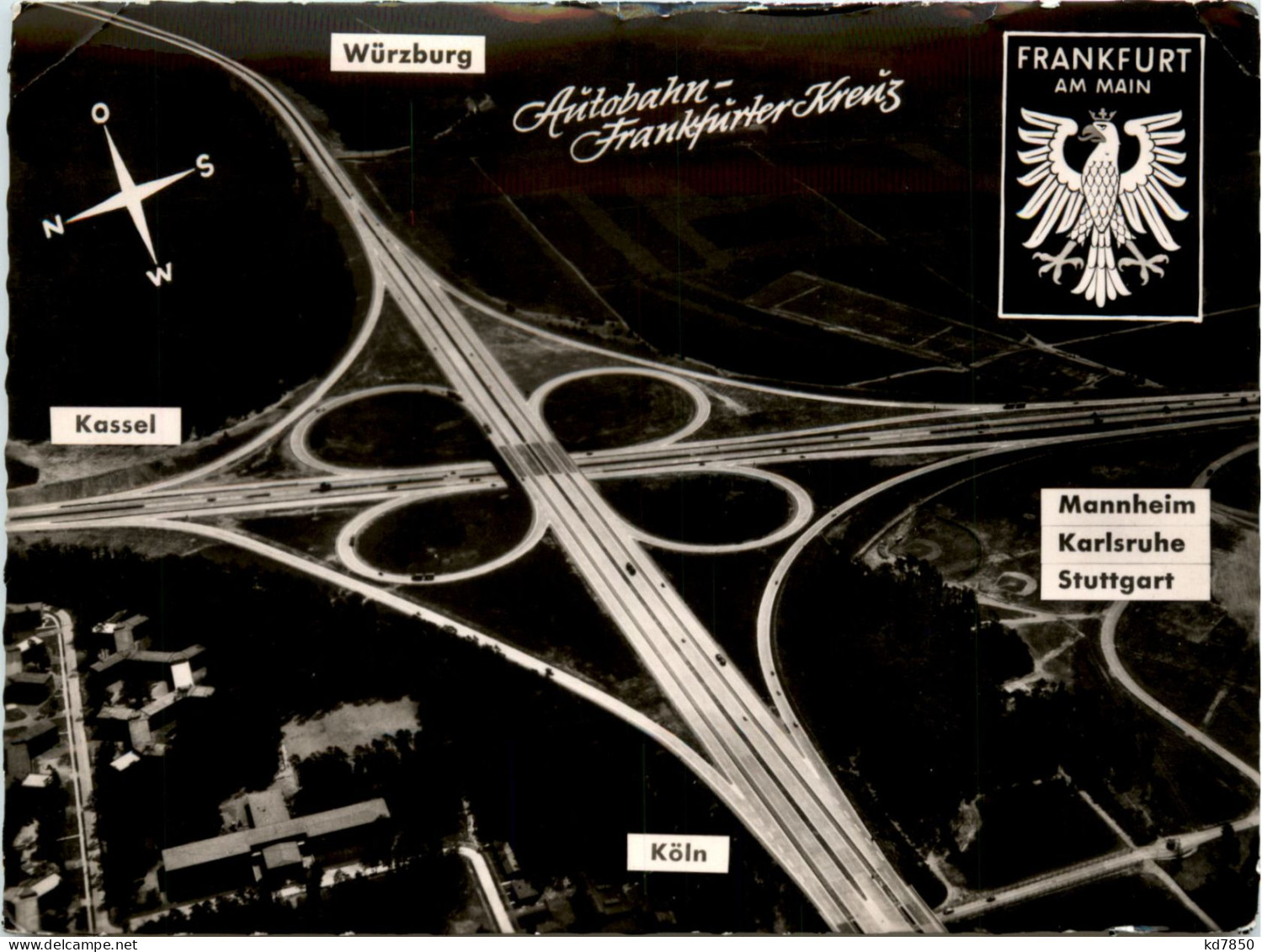 Autobahn Frankfurter Kreuz - Frankfurt A. Main