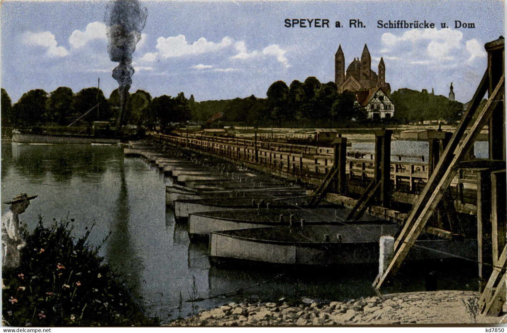 Speyer, Schiffbrücke U. Dom - Speyer