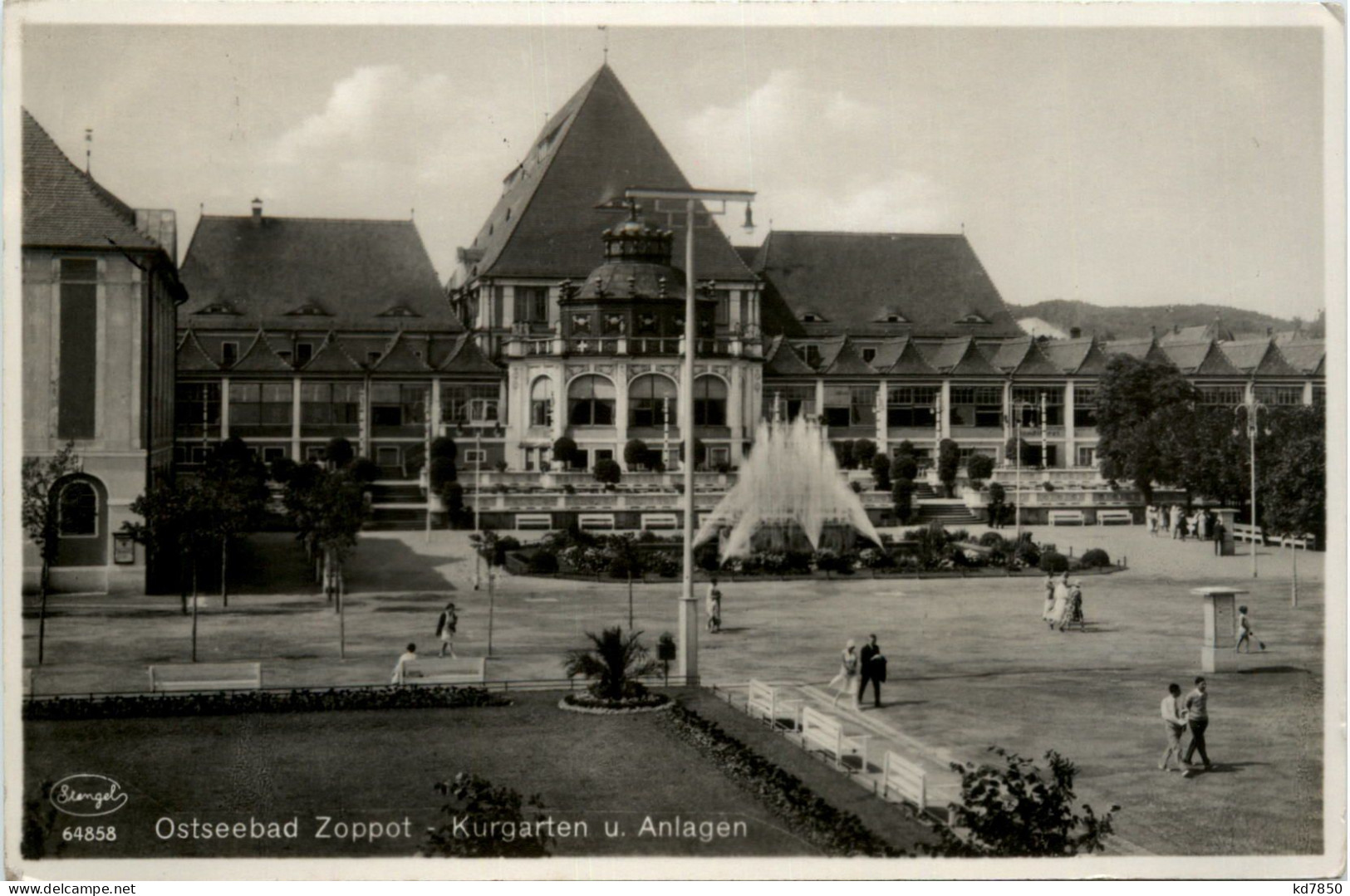 Ostseebad Zoppot - Kurgarten - Danzig
