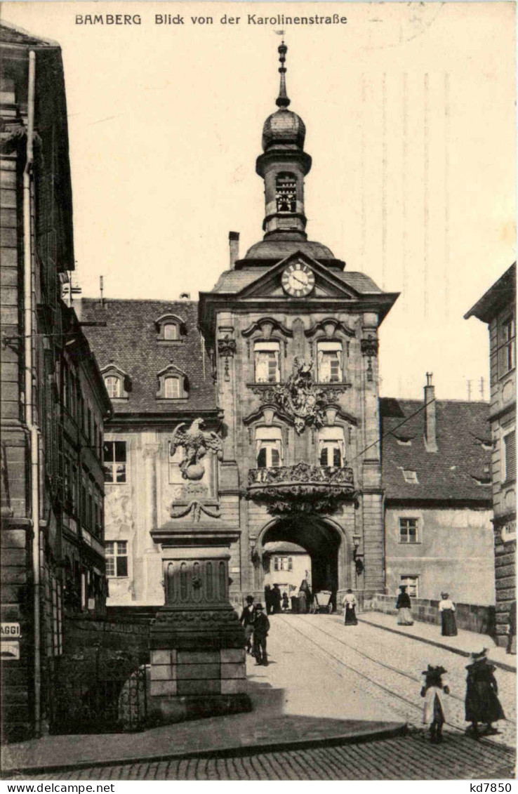 Bamberg, Blick Von Der Karolinenstrasse - Bamberg