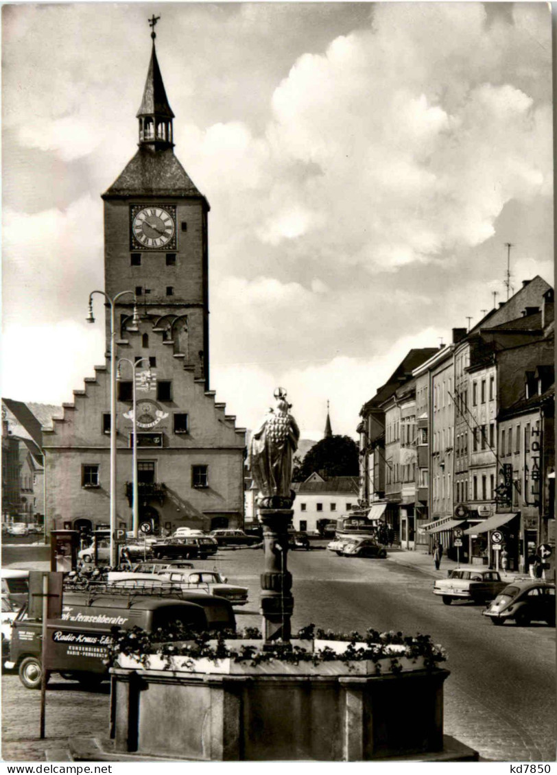 Deggendorf, Stadtplatz Und Rathaus - Deggendorf