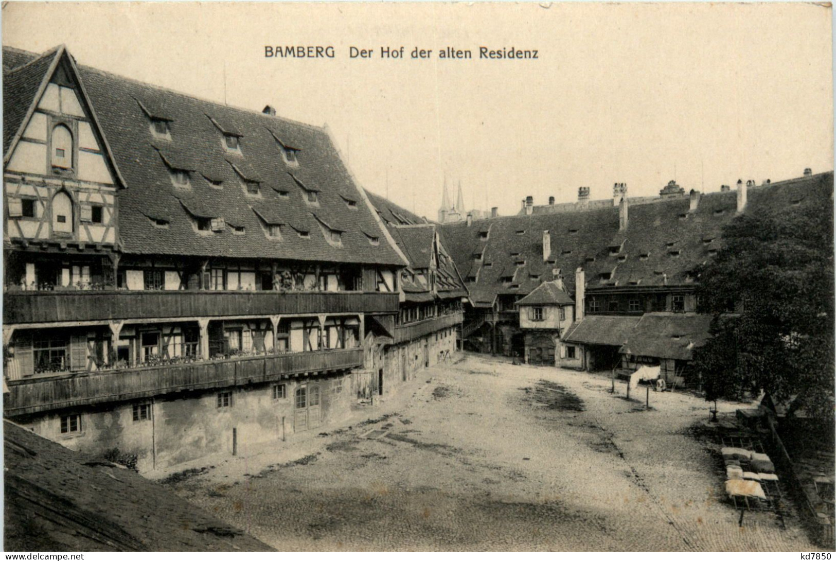 Bamberg, Der Hof Der Alten Residenz - Bamberg