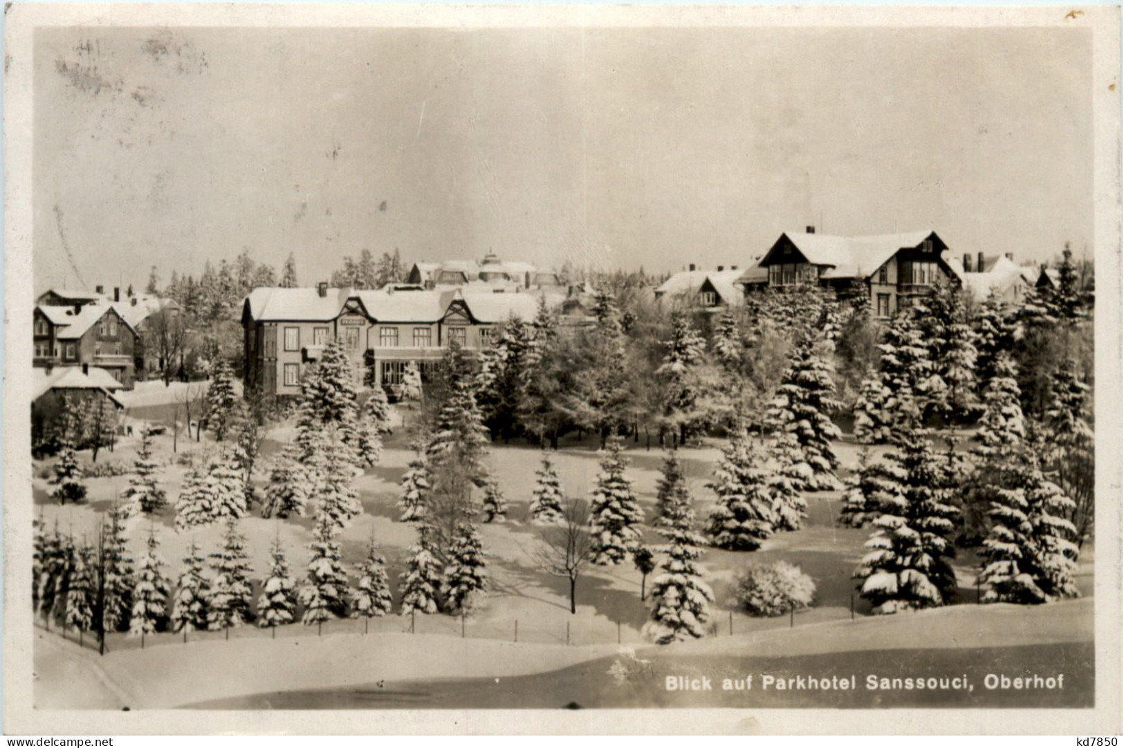 Oberhof, Blick Auf Parkhotel Sanssouce - Oberhof