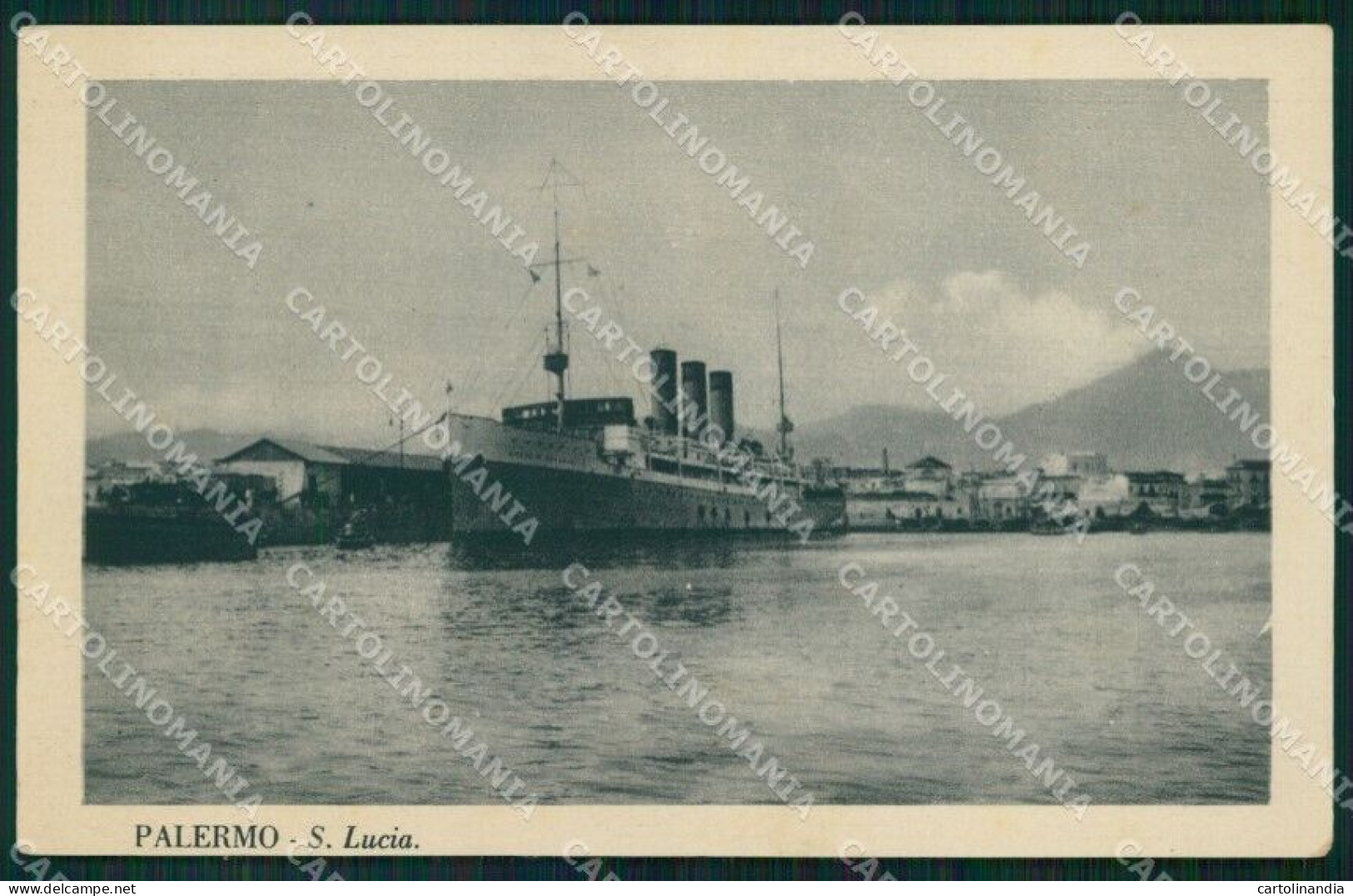 Palermo Santa Lucia Nave Cartolina VK3505 - Palermo