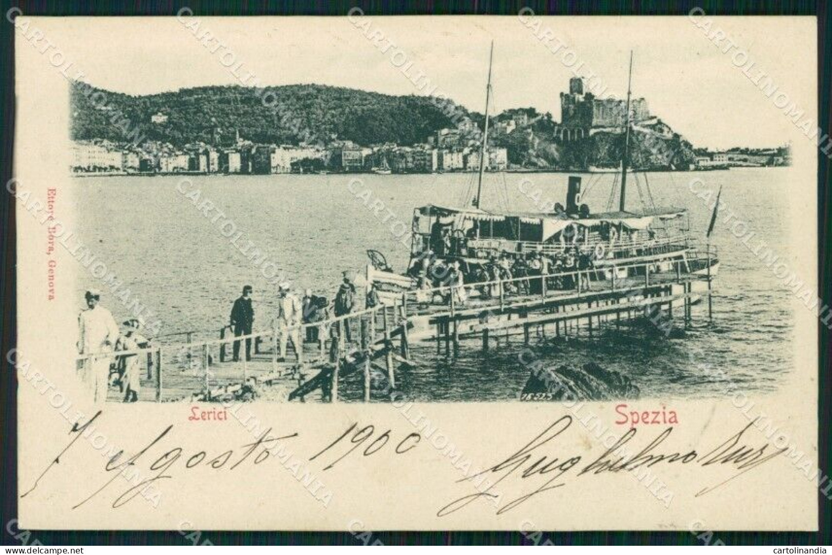 La Spezia Lerici Battello Cartolina VK3700 - La Spezia