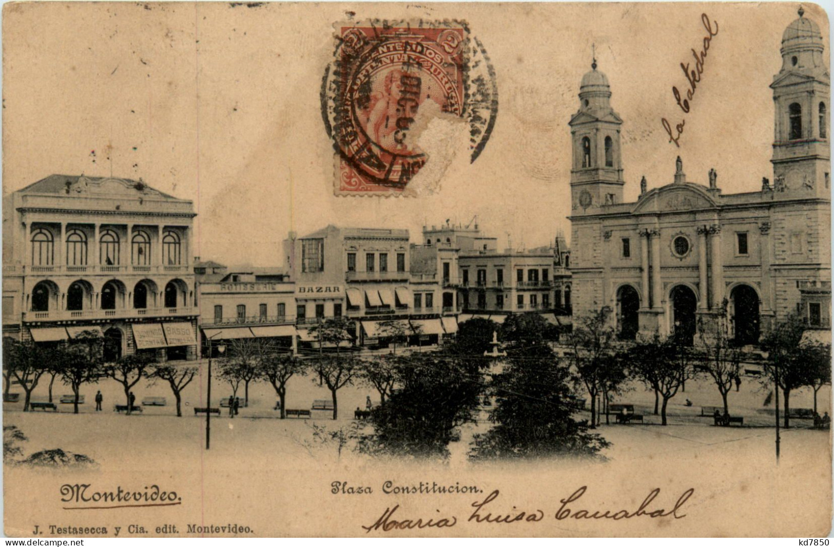 Uruquay - Montevideo - Plaza Constitucion - Uruguay