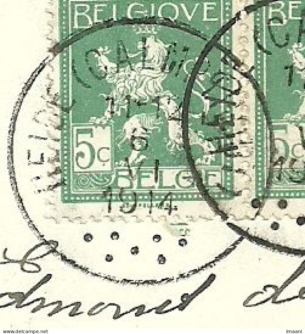 110 Op Brief Stempel (28mm) HEIDE (CALMPTHOUT)    (Coba 60)  (3532 - 1912 Pellens