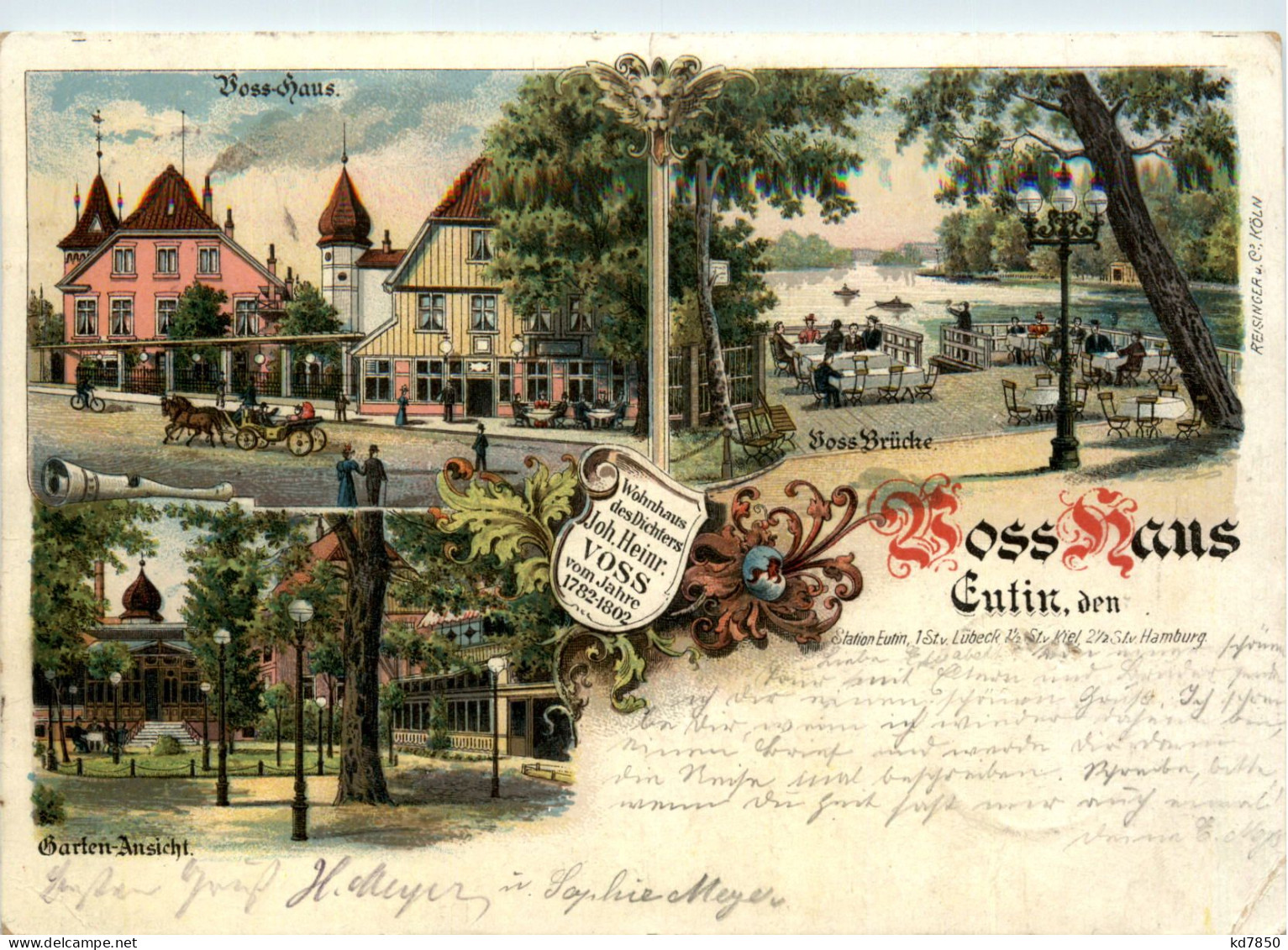 Eutin - Voss Haus - Litho - Eutin