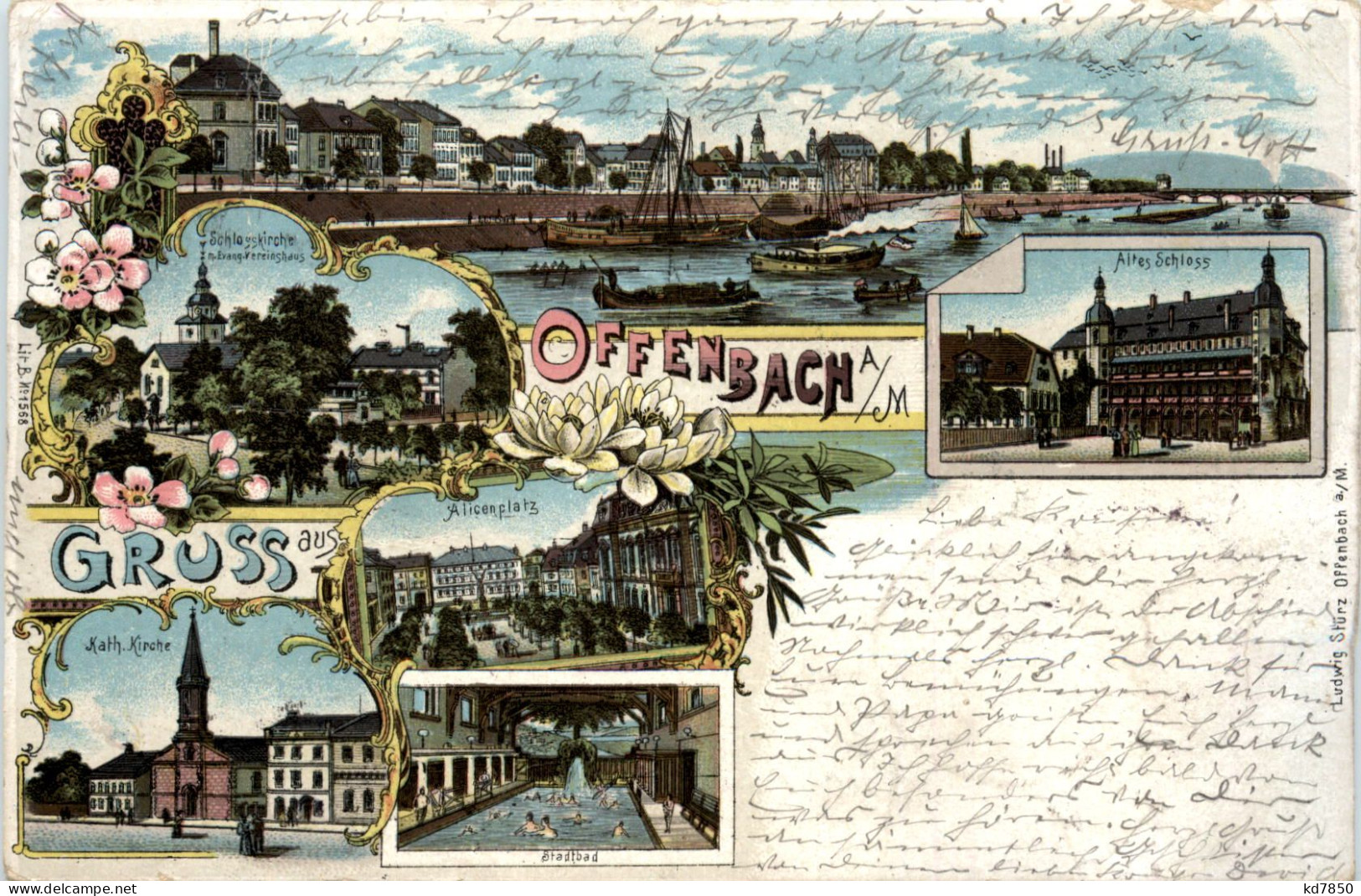 Gruss Aus Offenbach - Litho - Offenbach