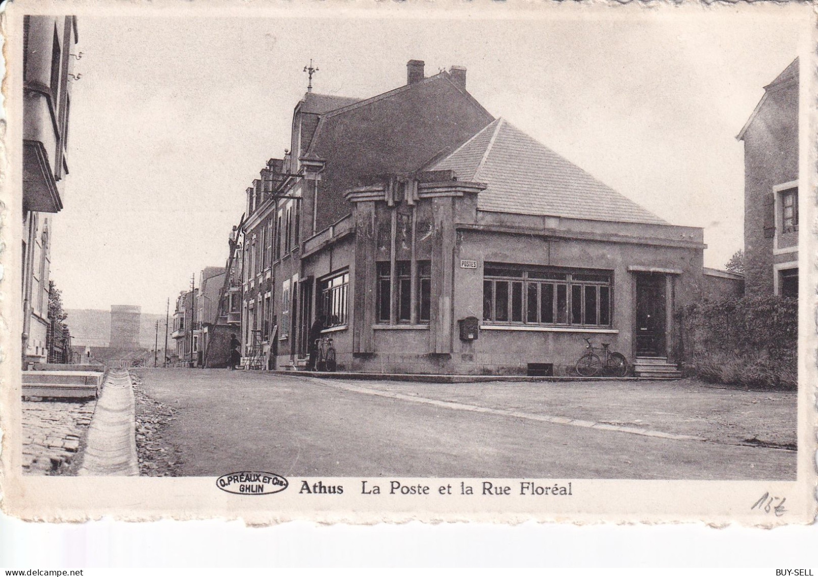 BELGIQUE - RARE - ATHUS - La Poste Et La Rue Floréal - - Aubange