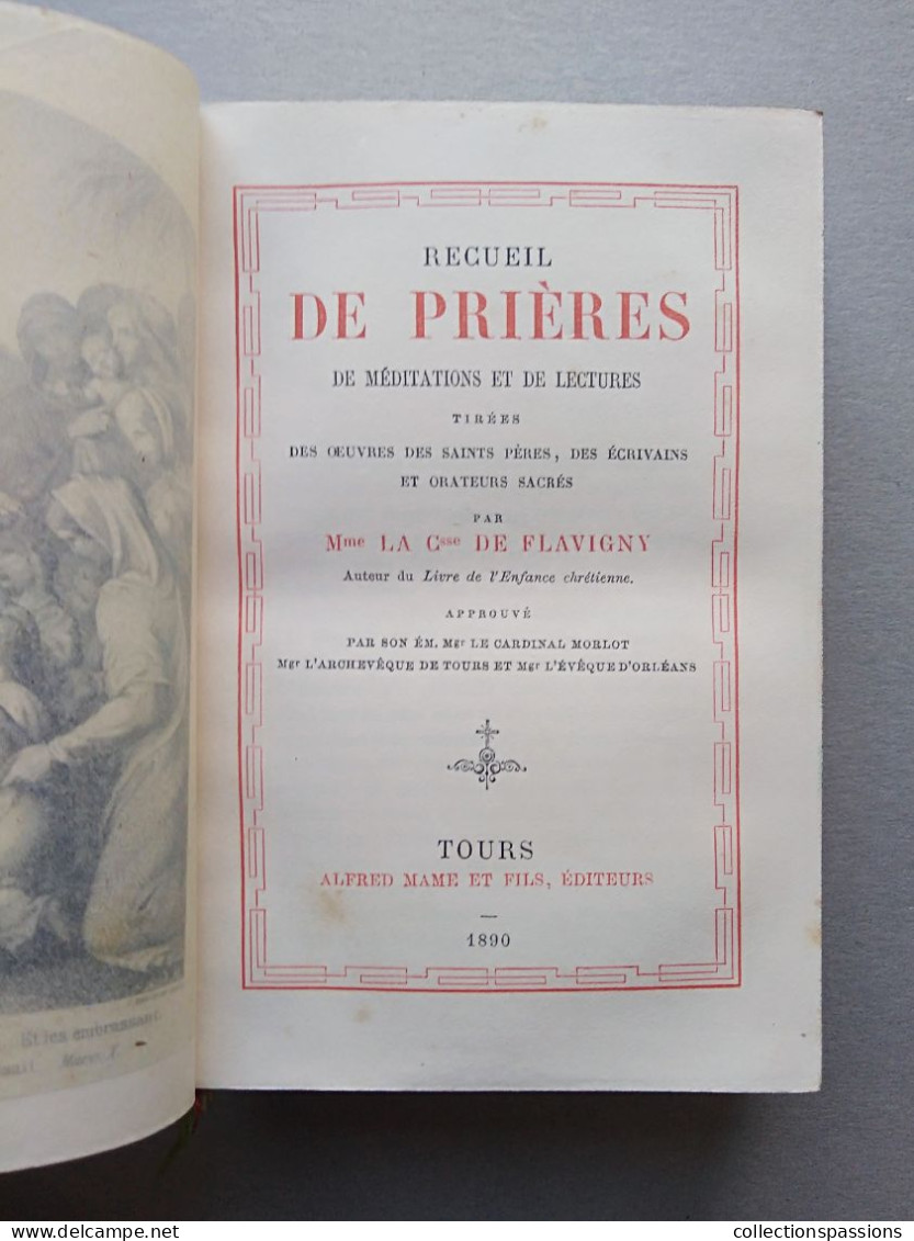 Missel. Reliure Cuir Et Tranche Dorée. Recueil De Prières. 1890 - Religión & Esoterismo