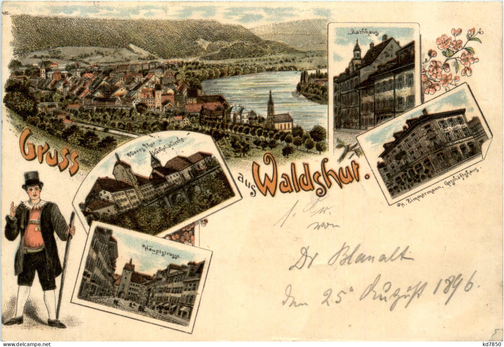 Gruss Aus Waldshut- Litho - Waldshut-Tiengen