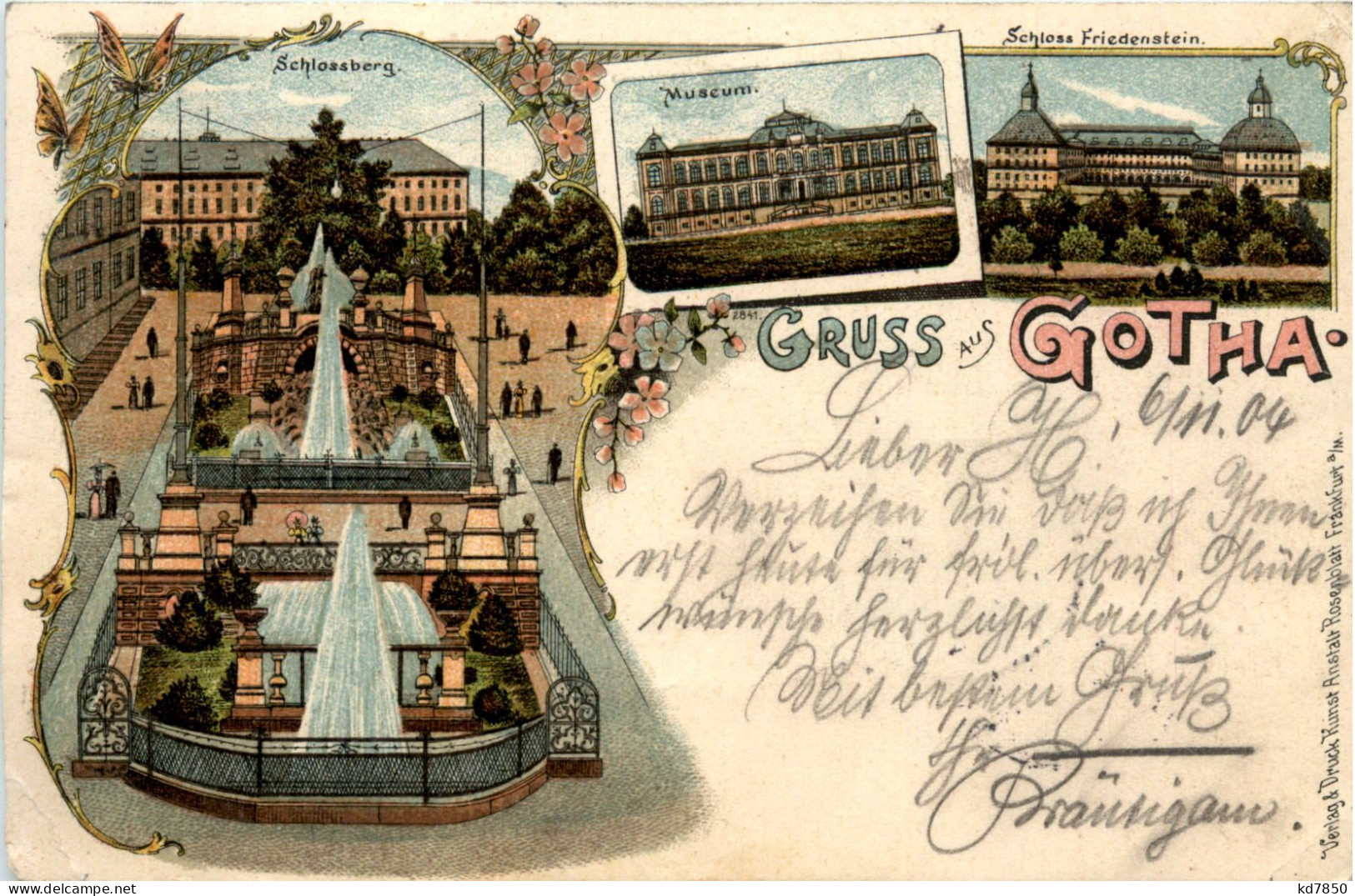 Gruss Aus Gotha - Litho - Gotha