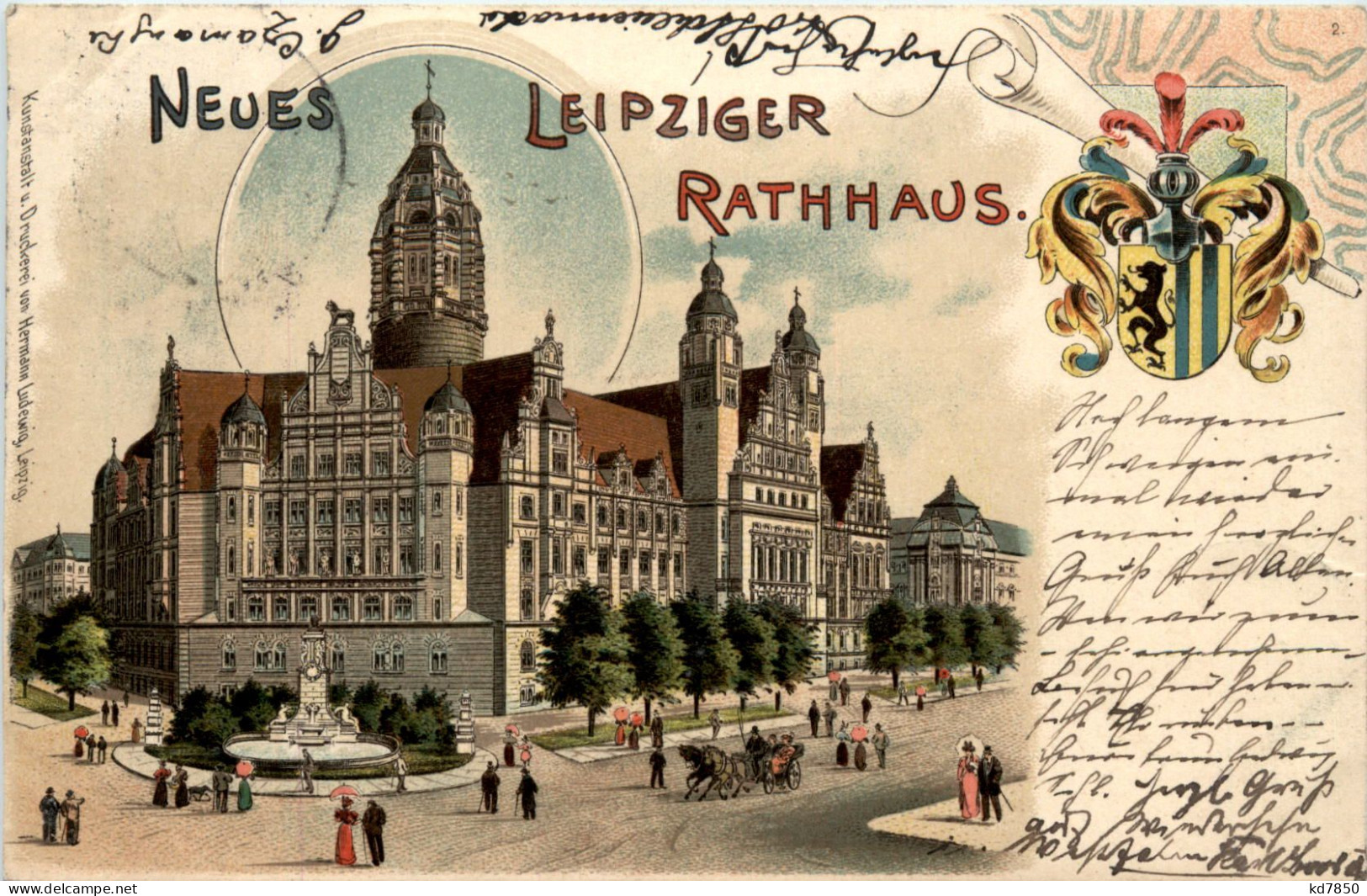 Leipzig - Neues Rathaus - Litho - Leipzig