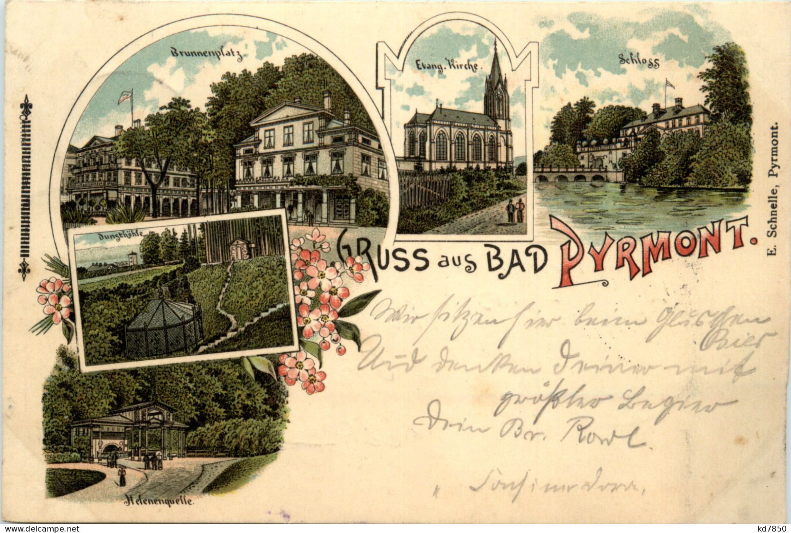 Gruss Aus Bad Pyrmont - Litho - Bad Pyrmont