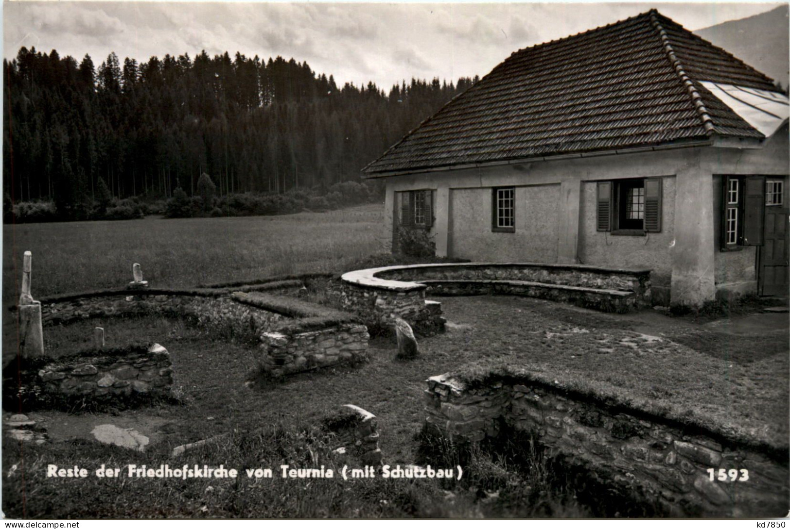Reste Der Friedhofskirche Von Teurnia Mit Schutzbau - Spittal An Der Drau