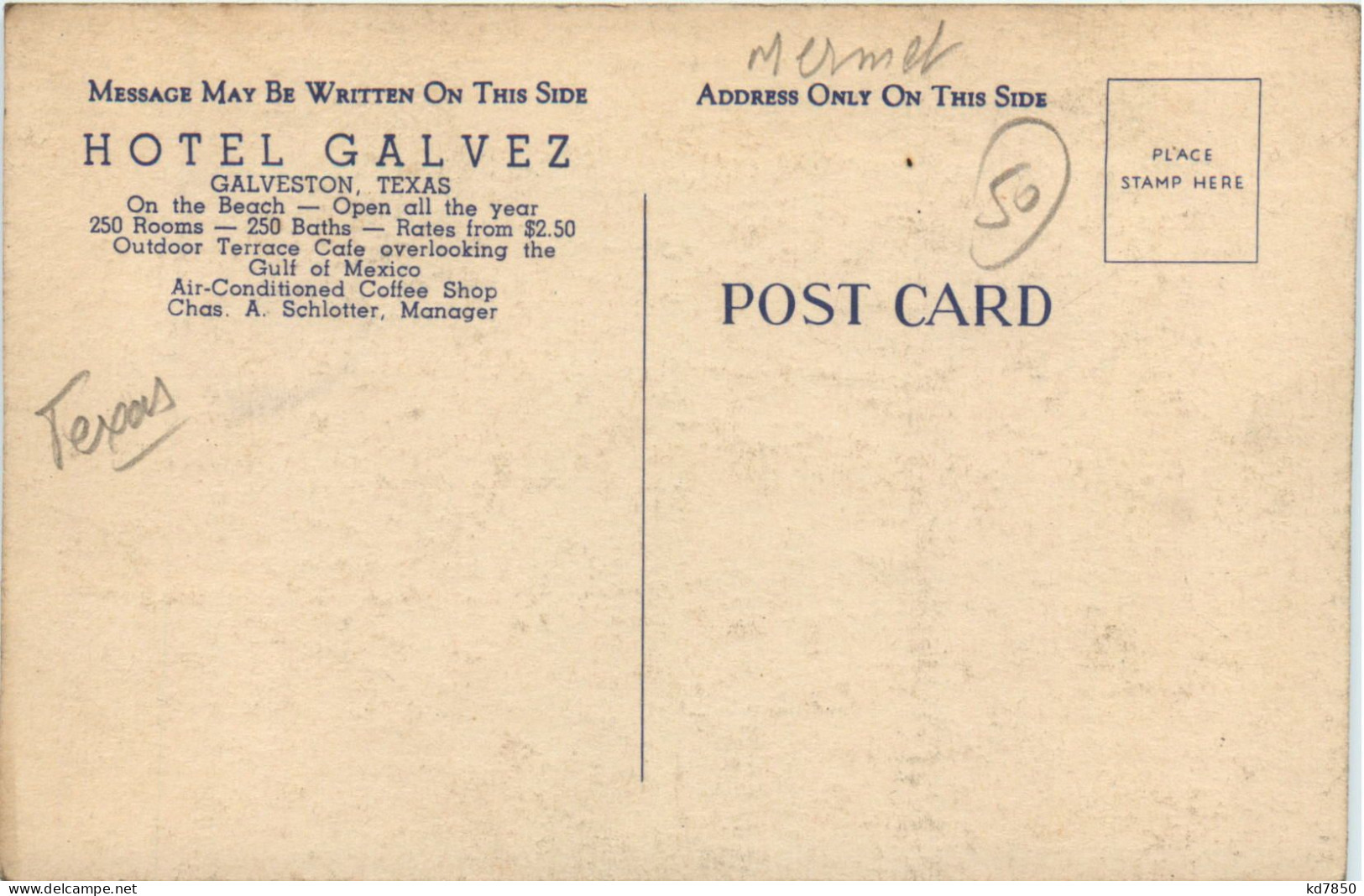 Galveston - Hotel Galvez - Other & Unclassified