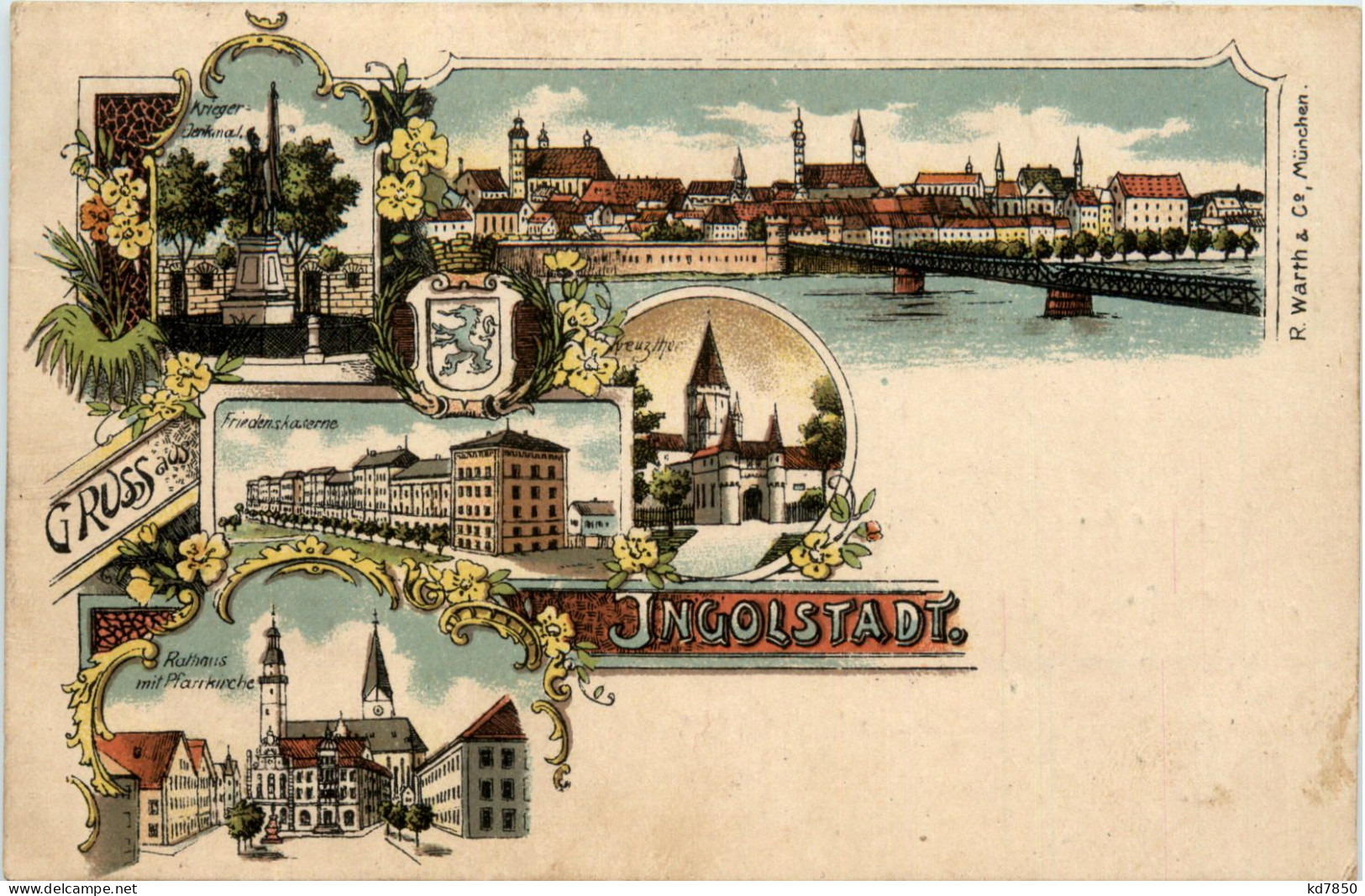 Gruss Aus Ingolstadt - Litho - Ingolstadt