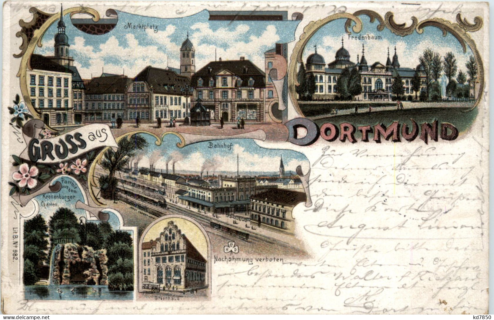 Gruss Aus Dortmund - Litho - Dortmund